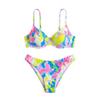 1011 New European and American Sexy Bikini Split Swimsuit Women's Two-piece Swimsuit Direct Supply