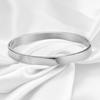 VQYSKO 6mm Stainless Steel Glossy Custom Bracelet Adjustable Couple Ladies Jewelry Decoration Gift Ladies Accessories
