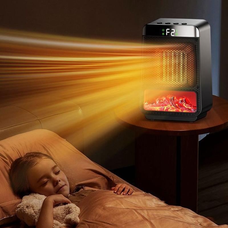 Winter 1000W Electric Heater Portable Fan Heaters PTC Ceramic Heating Mini Space Desk Heaters Warmer Machine For Room