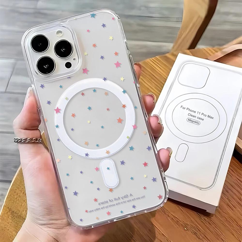 Magnetisk telefondeksel for iPhone 11 12 13 iPhone 13 14 15 Pro 15 16 Pro Max Samsung A15 A16 A25 A26 A55 A56 S25 S24 S22 S23 Ultra S25 Edge