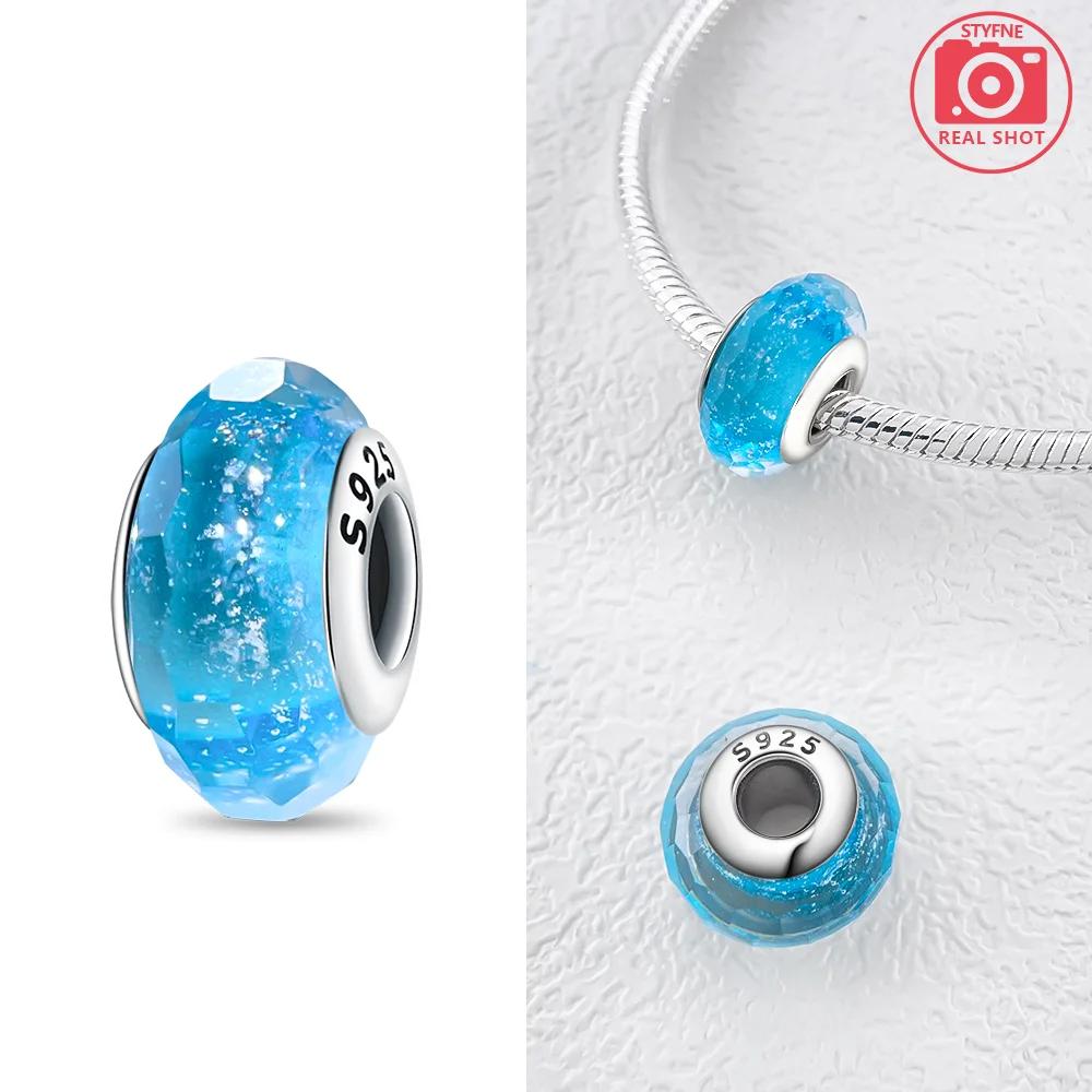Authentic copper Bracelets Women Diy Gift Murano Jewellery Accessories Charm Bead Charms Bead Charms Flower Blue Star Shape Green Turtle Glass Bead Ch
