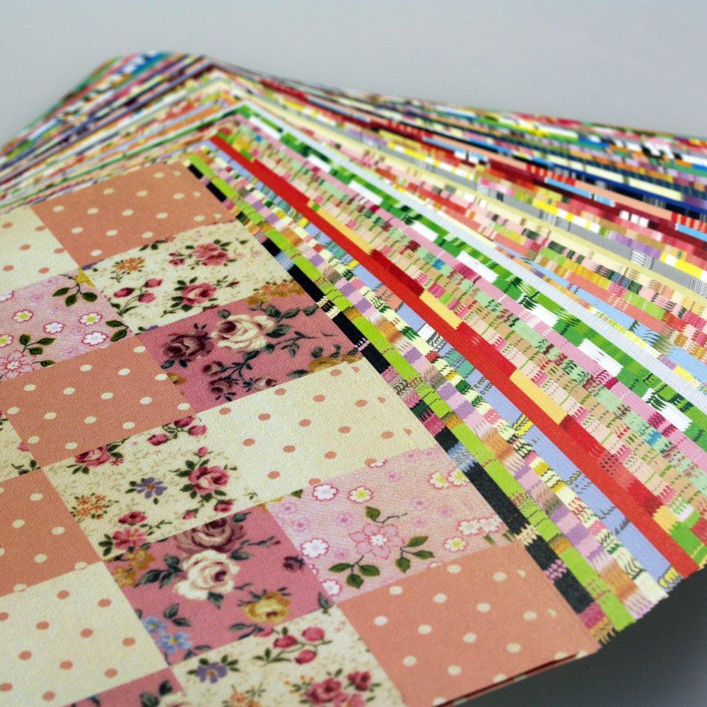 Kolekcja papierów origami Toyo Chiyogami 15cm 45 180 018059 Kwiatowy, kwadratowy, wzory, arkusze,