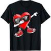 Dabbing Heart Valentines Day Boys Girls Boys Girls Dab Love Heart Cotton Men T Shirt