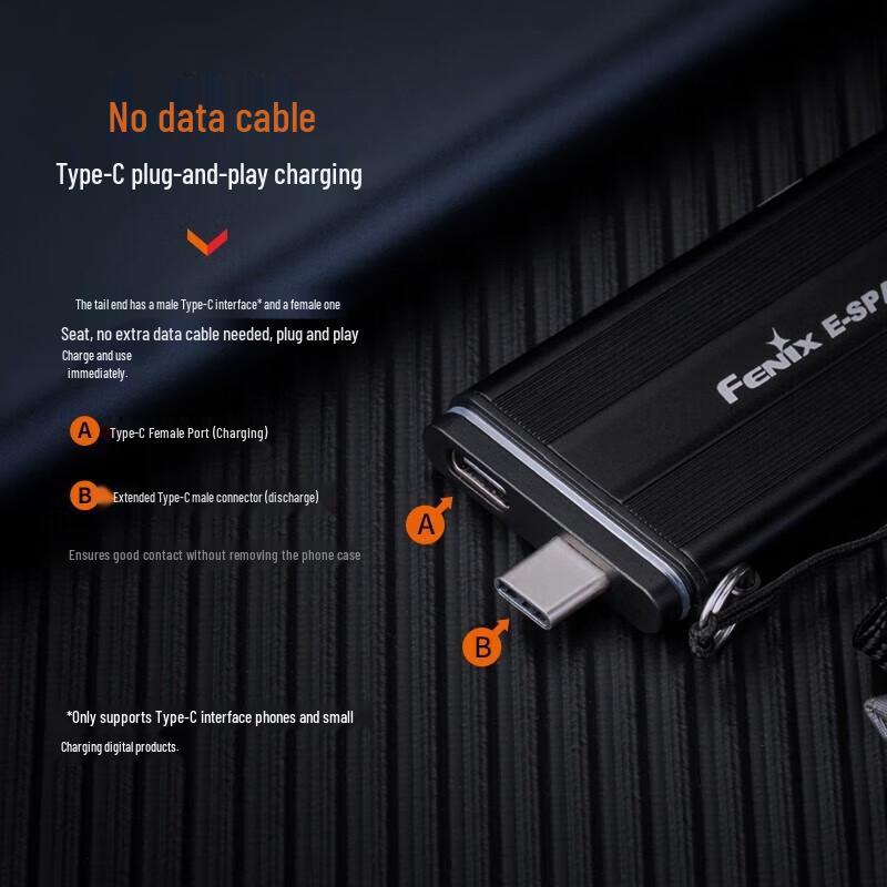 Fenix E-SPARK Keychain Rechargeable Flashlight