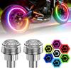 2Pcs Motion Sensor LED Neon Flash Lamp Single/Seven Colors Rim Strobe Warning Lamp  Bicycle Tire