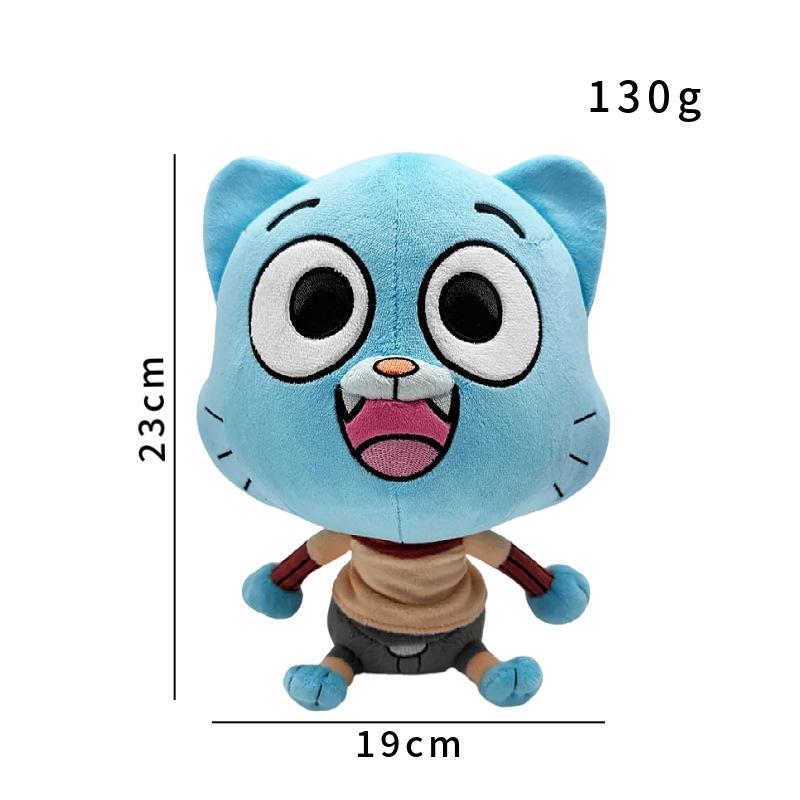 2026 World Of Gumball Plush Game Merchandise Darwin Anais Pearl Cat Stuffed Doll Creative Toy Festival Gift For Kids