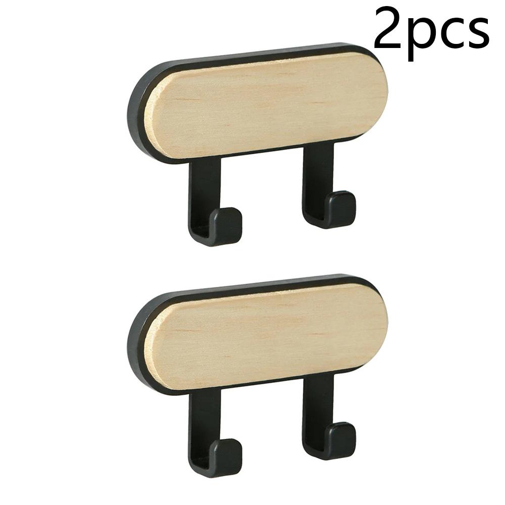 Organizator Depozitare Pălării Eșarfe Cârlige de Perete din Lemn Autoadezive Suport pentru Breloc Agățătoare de Perete pentru Ușă Agățătoare de Perete Menajer Cârlig Agățătoare Montată pe Perete