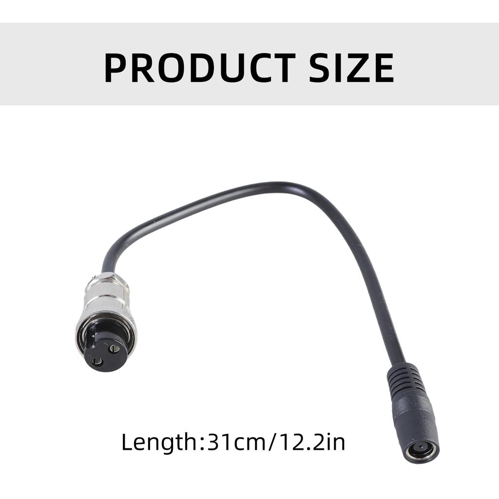12.2inch DC7909 To GX20 Female Aviation Connector Cable 150W Charging Cord Wire Line for Outdoor Power Solution 31cm