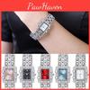 Elegant Roman Style Women's Watch With Sparkling Accents And Alloy Band