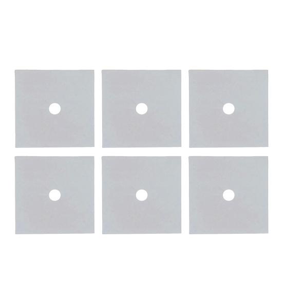 

Полезный газовый коврик для плиты с покрытием из ПТФЭ, режущий кухонный инструмент 6pcs серебряный