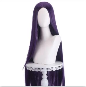 40Inch Long Straight Cosplay Wig Centre Parting Central Split Blond Pink Rose Red Purple Heat Resistant Synthetic Hair Wigs
