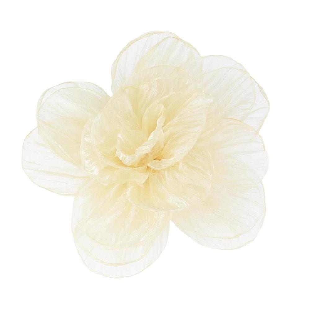 Handmade Oversized Yarn Flower Fairy Style Flower Corsage Elegant Dress Pin  Women