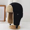 Windproof Ear Protective Hat Thickened Lei Feng Cap Simple Winter Plush Hat  Ski