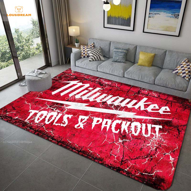 

Красный коврик для детской комнаты Milwaukees Входной коврик