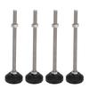 4PCS Leveling Feet Black Color Round Stable 100mm Height Adjustable Furniture Leveling Feet for
