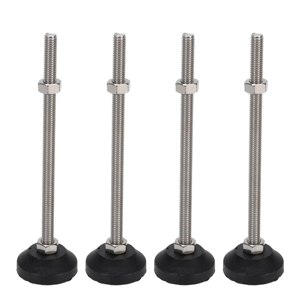 4PCS Leveling Feet Black Color Round Stable 100mm Height Adjustable Furniture Leveling Feet for