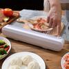 1pc Cling Film Cutter Dispenser, Magnetic Suction Type, Reusable Food Wrap Cutter, Plastic Wrap Dispenser With Slide Cutter