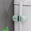 Wall Mount Holder Strong Adhesive Mop Holder Wall Mount No Drill Bathroom Storage Rack Heavy Duty Hook For Cleaning Tools