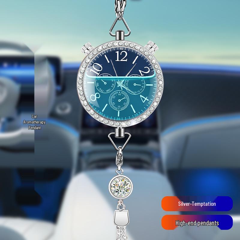 Hanging Car Air Freshener Pendant - Essential Oil Aromatherapy Deodorizer with Long-lasting Light Fragrance for Car Interior Decoration