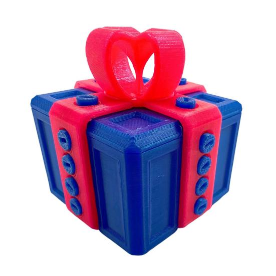

Напечатанная на 3D раздражающая подарочная коробка с винтами Красочная квадратная головоломка Подарочная коробка Прикольный кейс Украшение для дома, офиса, книжной полки, рабочего стола 8 cm