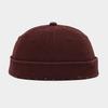 Outdoor Gewaschener Denim Schirmlose Docker Cap Einfarbige Baumwolle Vintage Kuppelhut Verstellbare Melone Beanie Mütze Jungen Mädchen
