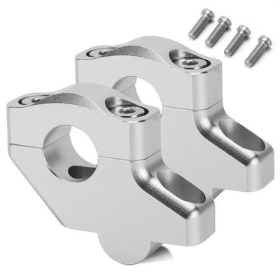 Motorcycle Silvery 22mm Handlebar Risers Offset Bar Clamp For BMW F800S F800ST F700GS F650GS F650CS
