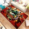 Anime carpet My hero science printed area carpet Living room Bedroom floor mat Kitchen Non slip Matte Mat Children's Bedroom Mat