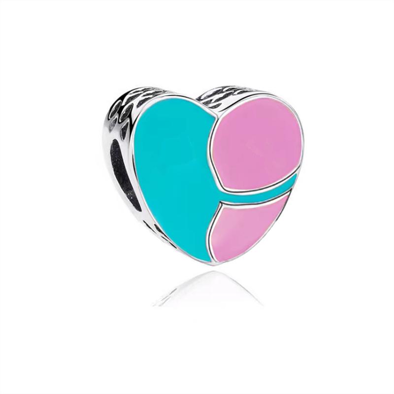 Diy Women Jewelry Gifts Sparkling Hearts Series Charms Leveled Hearts Openwork Mom&Heart Beads Fit Original Bracelet Accessories