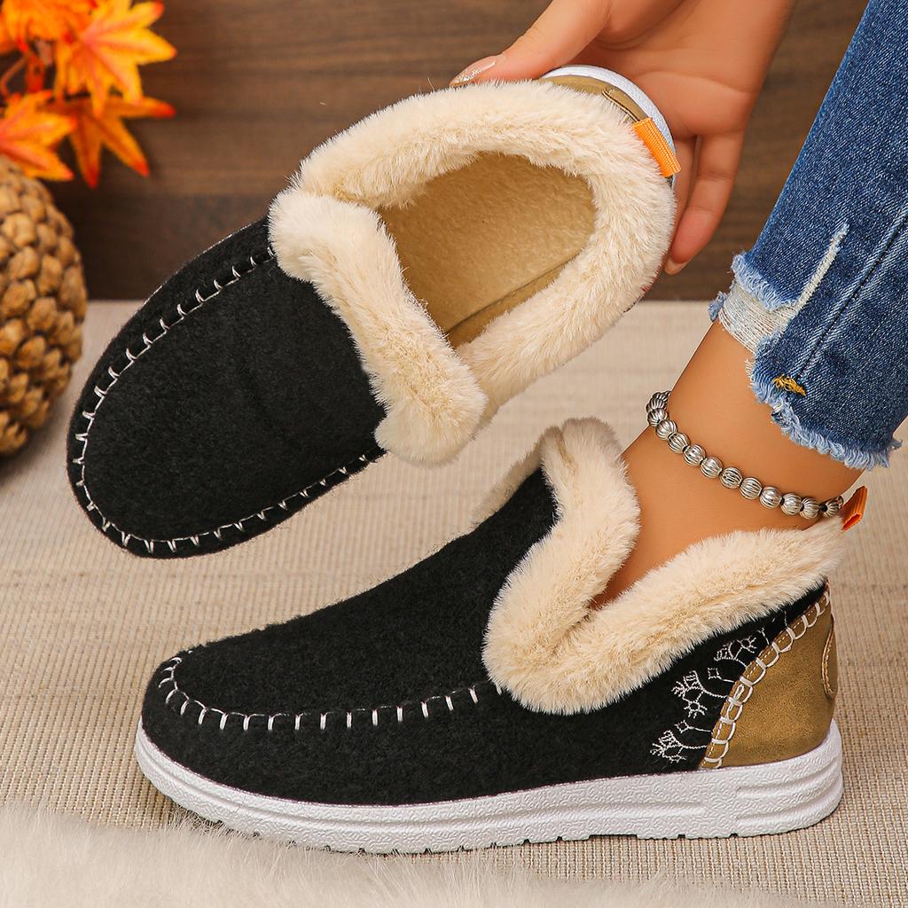 Fashion 2025 New Women Snow Boots Trend Casual Thickened Fluff Shoes Women Winter Keep Warm Comfortable Ankle Boots Zapatos De Mujer