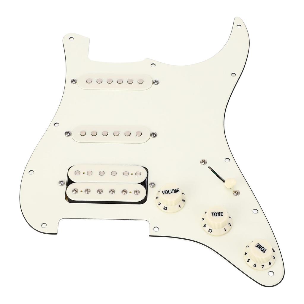 11 Hole SSH Pre Wired Guitar Loaded Pickguard Replacement Set for FD ST Electric Guitar