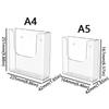 Transparent Wall-Mounted File Organizer Single Layer File Rack Magazine Rack  Office Supplies