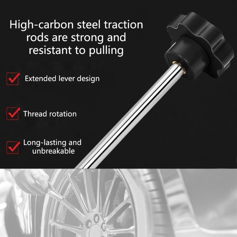 Valves Stem Tire Repair Tool Kit with Metal Hand Tool for Car and Motorcycle Maintenance, Manual Service Set for Garage Use