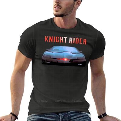 Kitt Knight Rider Klassisch Retro TV-Serie Übergroßes T-Shirt Marken Herrenbekleidung Kurzarm Streetwear Große Größe Oberteil Tee