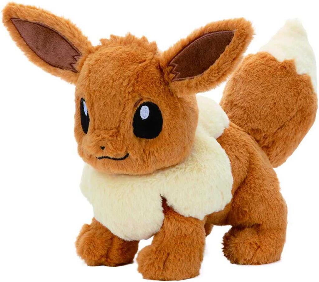 Genuine Japanese Eevee S#/M# Cute Soft Plush Toy Doll Can Sitting Standing Children Birthday Christmas Gifts