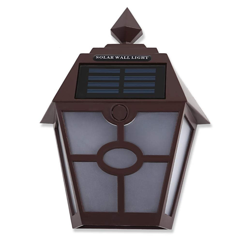 New Solar Powered Hexagonal Outdoor LED Wall Lamp Fence Light