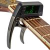 TCapo20 Accordatore capotasto per chitarra multifunzionale 2 in 1 in lega di alluminio con schermo LCD per acustica normale