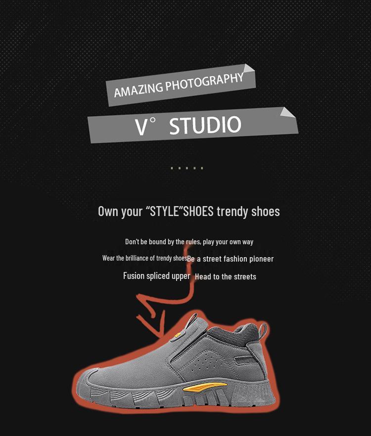 Men's 2025 Spring Soft Sole Sports Dad Shoes - Dirt-Resistant Work Protection Footwear