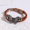 New Retro Butterfly Element PU Bracelet Niche Design Dark Wind Gram High Value Jewelry Direct Supply