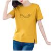Fashion Women Short Sleeve Letter Printing  Blouse Ladies T-Shirt Tops