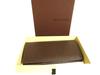 Authentic LOUIS VUITTON Dark Brown Taiga Leather Long Wallet Portefeuille Brazza #9498  Refurbished