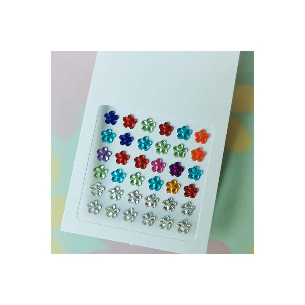 Pearl White Shimmer Adhesive Body And Face Stone Face Makeup Stone, Sticker 2,3,4,5,6mm 165 Pcs