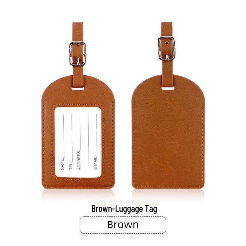 

Набор из держателя для паспорта из искусственной кожи и багажной бирки - Настраиваемый дорожный подарок с возможностью нанесения логотипа