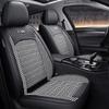 Classic Combo PU Leather Breathable Fabric Car Seat Covers Full Coverage Soft Durable for Split Headrest Seats All Seasons