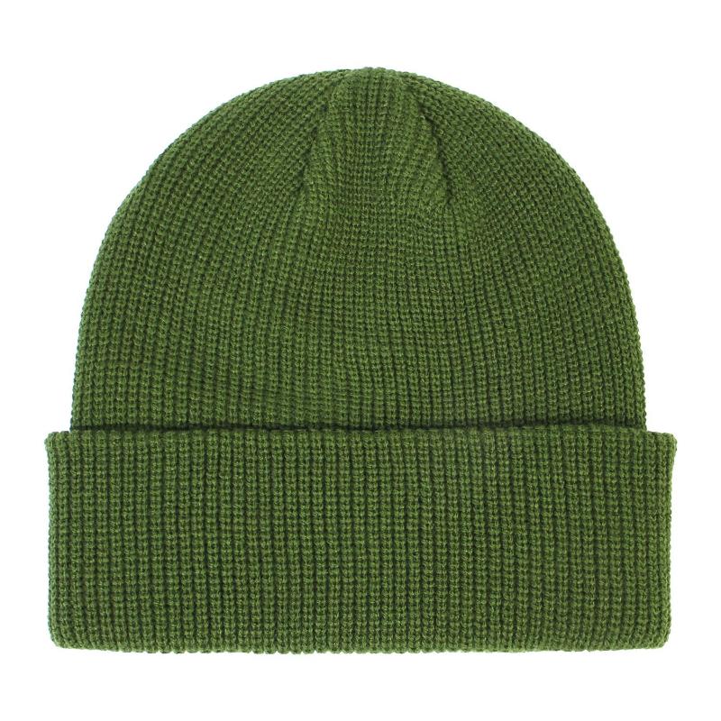 Women Autumn Winter Simple Solid Color Elastic Force Knitted All Match Chic Hat