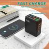 30W Multi-Port Phone Charger with QC3.0 Fast Charging, EU/US/UK Standard