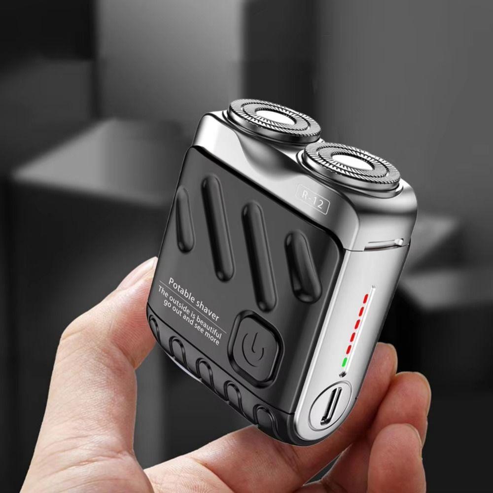 Double Head Men's Electric Shaver Magnetic Face Hair Remover Tool Smooth Beard Trimmer Gifts