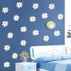 Floral Daisy Flower Wall Stickers Girls Room Decorative Wall Decals for Bedroom Living Baby Nursery Kids Room