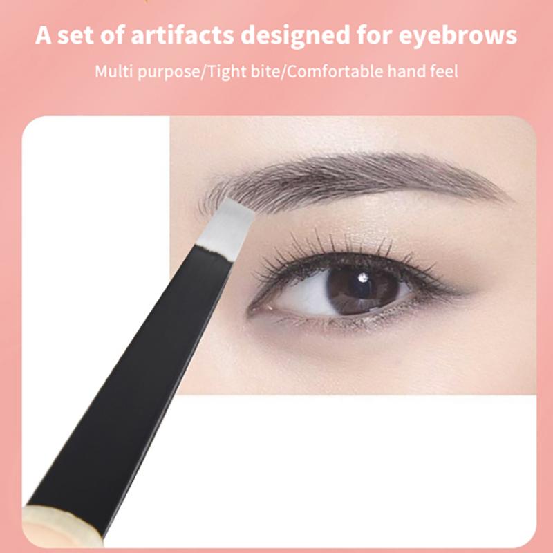 4Pcs Tweezers Set Professional Makeup Tools Stainless Steel Tweezers For Eyebrows For Facial Hair And Ingrown Hair Removal