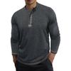 Men's Casual -color Base Sport Shirt, Men's Round-neck Long-sleeved Top