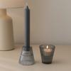 Dinner Candle and Tealight Holder Midnight Grey 2-Pack